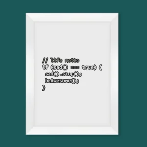 Life Motto If Sad Stop Be Awesome Wall Art