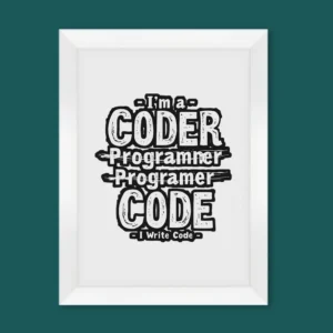I'm a Coder Wall Art