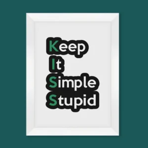 Keep It Simple Stupid (KISS) Wall Art