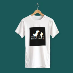 No Internet Dino T-shirt