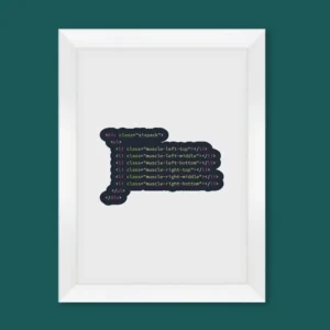 HTML Muscle Wall Art