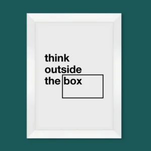 Think Outside The Box Wall Art