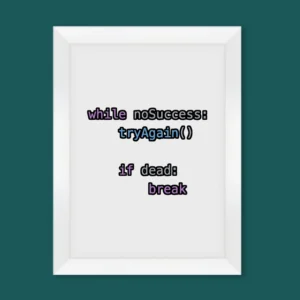 Try Again Until Success Wall Art