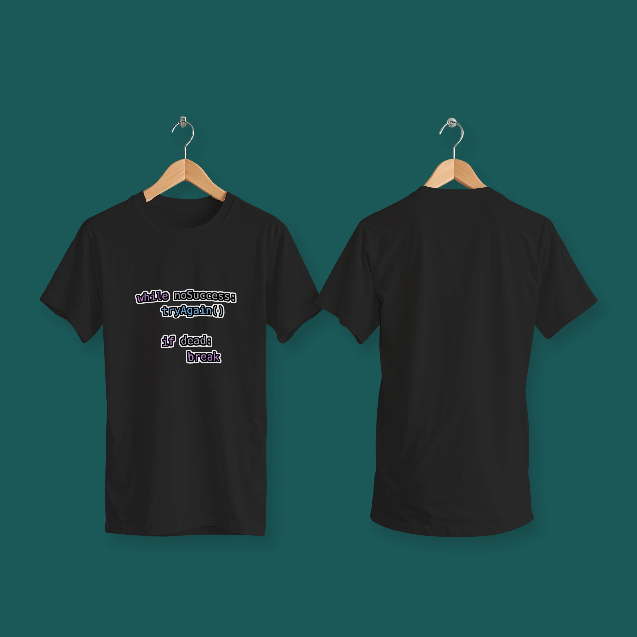 while-no-success-t-shirt-black-front-back