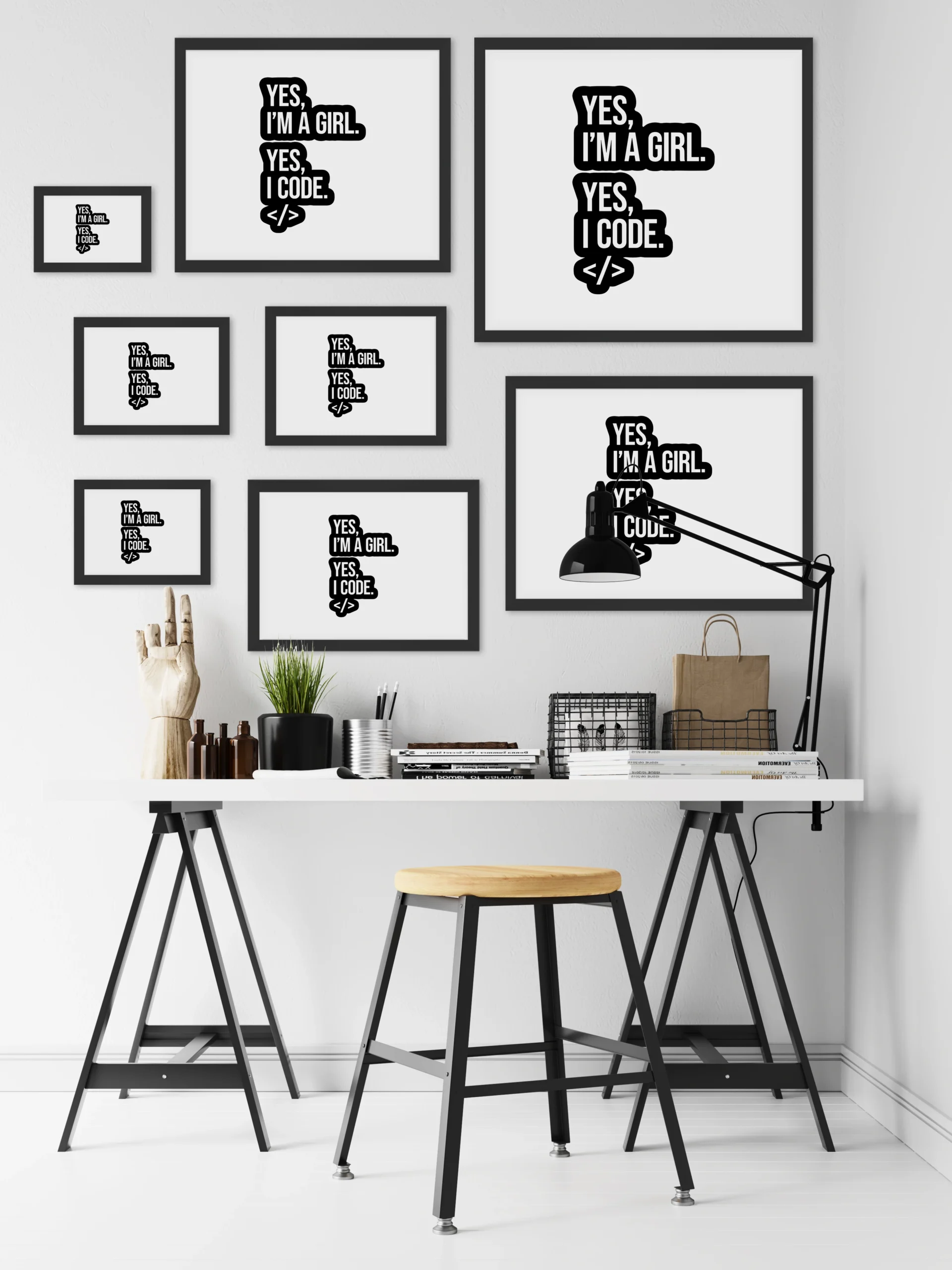 yes-a'm-a-girl-yes-i-coding-small-desk-black-horizontal